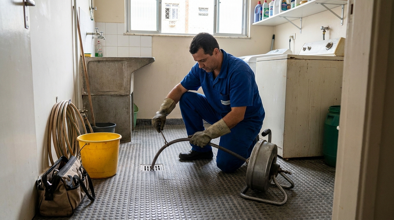 Desentupimento de ralo profissional em Recife‑PE
